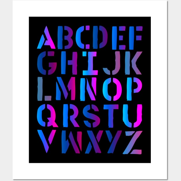 alphabet letters Wall Art by gustavoscameli